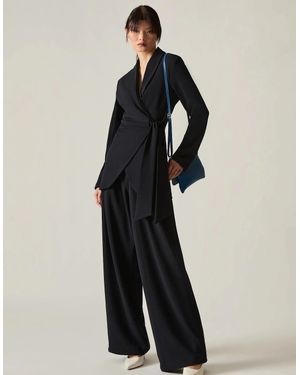James Lakeland Side Sash Blazer - Blue