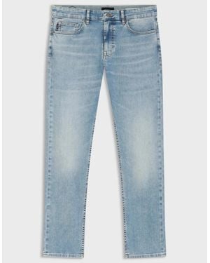 BOSS Boss Delaware Soft Motion Slim Fit Jeans Light - Blue