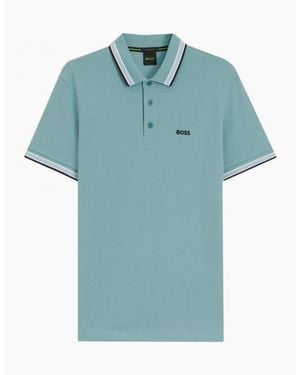 BOSS Light Paddy Polo Shirt - Blue