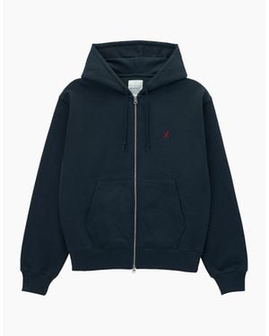 Gramicci One Point Zip Hooded Sweatshirt - Blue