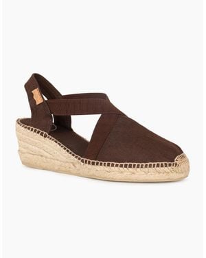 Toni Pons Ter Wedge Heeled Espadrilles - Brown