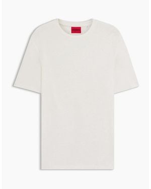 BOSS Crew Neck Regular Fit Short Sleeve T-Shirt - White