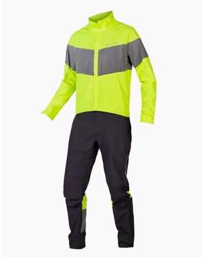 Endura Luminite Funnel Neck Long Sleeve Sweatshirt Full Tracksuit - Yellow