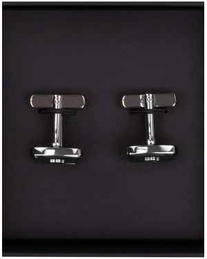 BOSS Double-B Monogram Enamel Insert Cufflinks 001 - Blue