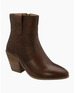 Ravel Dorey Heeled Ankle Boots - Brown