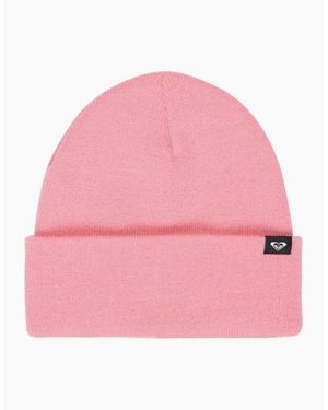 Roxy Tropical Snow Rib Knit Beanie - Pink