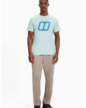 Berghaus Glitched Blocks T-Shirt - Blue