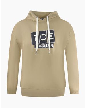 Iceberg Ice Bold Blocked Logo Hoodie - White