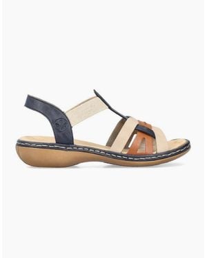 Rieker Ladies Sandals 65918-90 - Metallic