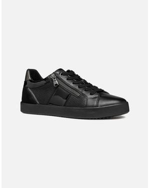 Geox Ladies Blomiee Suede Trainers - Black