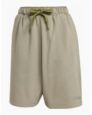 adidas Ess Lin Solid Bermuda Sweat Shorts - Green