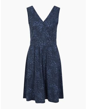 Mountain Warehouse Ladies Newquay Giraffe Print Sleeveless Dress - Blue