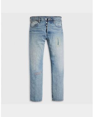 Levi's Levi's Distressed Mid Rise Straight Leg Jeans - Blue