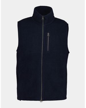 GANT Fleece Gilet - Blue