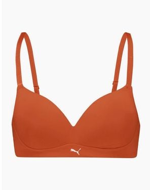 PUMA Soft Lightly Lined Bralette - Orange