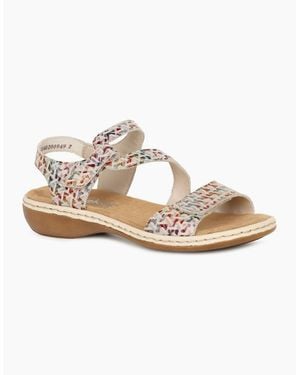 Rieker Sphere Riptape Sandals - White