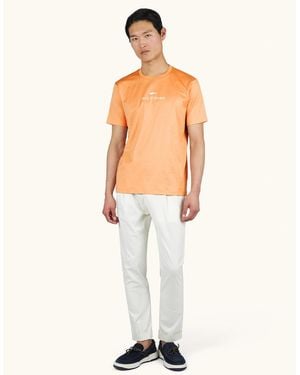 Paul & Shark Aqua Touch Cotton T-Shirt With Embroidered Logo - White