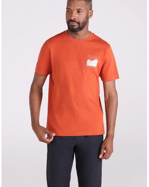 Mountain Warehouse Conquer New Heights Organic Cotton T-Shirt - Red