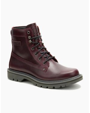 Caterpillar Colorado Grader P726500 Oxblood Leather Boots - Brown