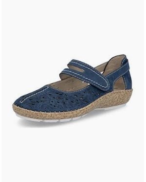 Rieker Mary Jane Shoe - Blue