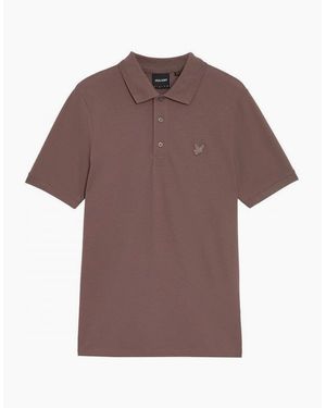 Lyle & Scott Lyle & Scott Superfine Polo Shirt Tonal Plum Truffle - Brown