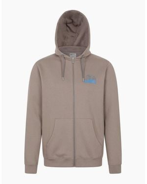 Mountain Warehouse Graphic Textured Full Zip Hoodie - Grey