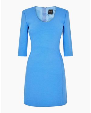 BOSS 10270521 01 Jersey Skirt - Blue
