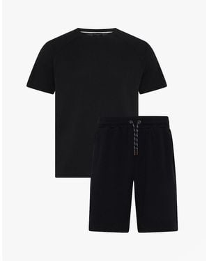 Ted Baker Waffle Loungewear Set - Black