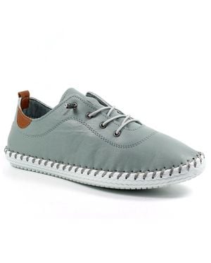 Lunar St Ives Plimsoll Trainers - Grey