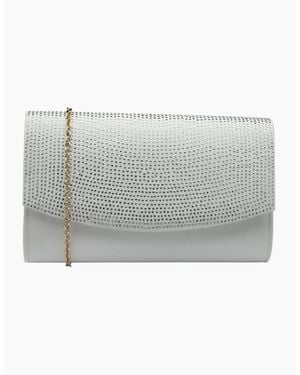 Lotus Trance Clutch Bag - Grey