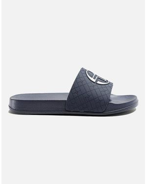 Sergio Tacchini Diamante Logo Slides - Blue