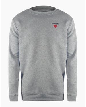 Love Moschino Heart Logo Sweatshirt - Grey