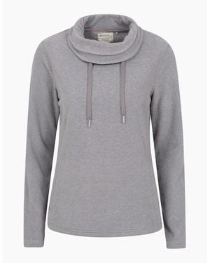 Mountain Warehouse Ladies Hebridean Cowl Neck Fleece Top - Grey