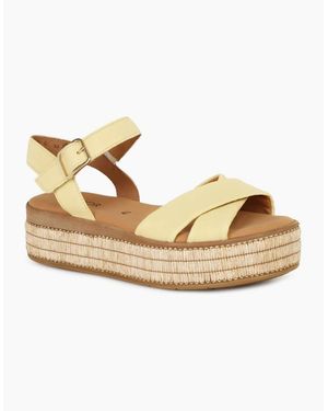 Gabor Wick Platform Sandal - Metallic