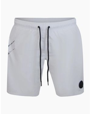 Philipp Plein Plein Sport Scratch Logo Swim Shorts - Grey