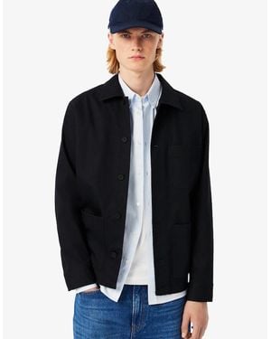 Lacoste Cotton Overshirt Jacket - Black