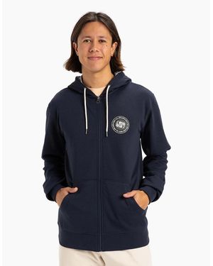 Quiksilver Circle Back Full Zip Hoodie - Blue