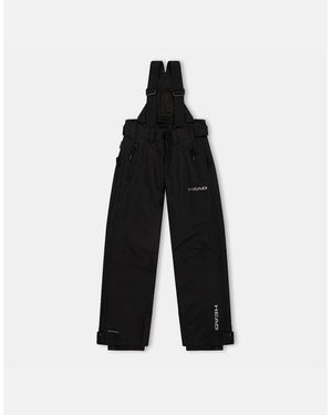 Head Pro Jr Solid Patterned Salopette Ski Trousers - White