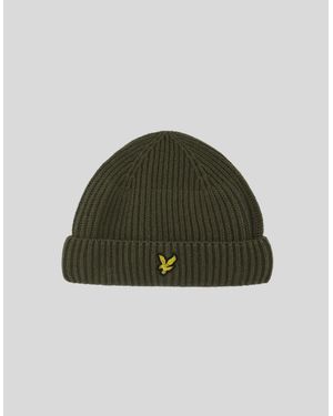 Lyle & Scott Ribbed Beanie - Green