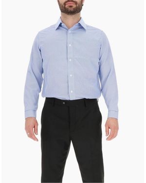 Scotch & Soda Collared Neck Point Collar Long Sleeve Shirt - Blue