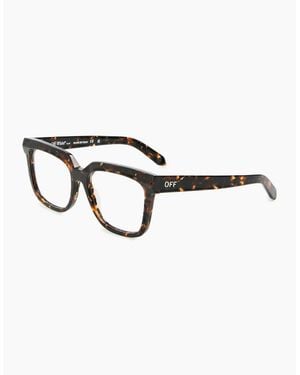 Off-White c/o Virgil Abloh Style 84 Full Rim Rectangle Sunglasses - Brown