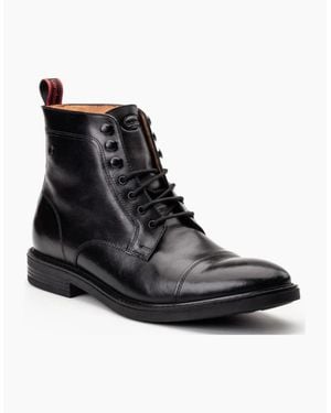 Base London London Plymouth Toe Cap Boot - Black