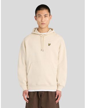 Lyle & Scott Heavyweight Loopback Cotton Hoodie - Natural