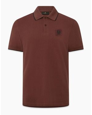 Belstaff Tipped Polo Oxblood - Red
