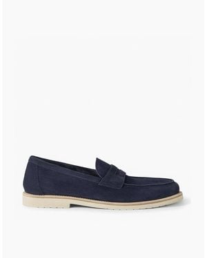 Brunello Cucinelli Suede Loafers - Blue