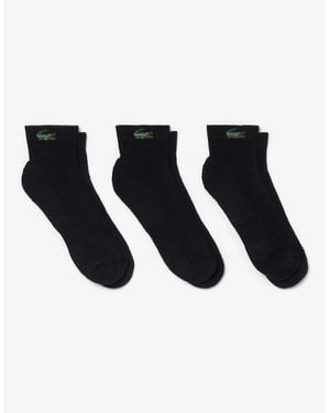 Lacoste 3-Pack Low Socks - Black