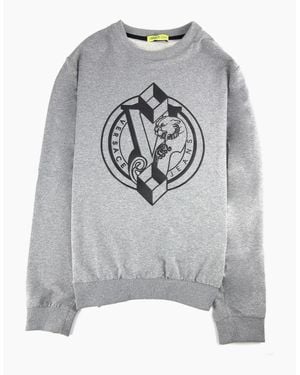 Versace Jeans Logo Light Fleece Sweatshirt - Grey
