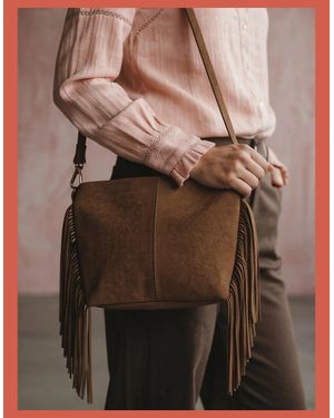 Nooki Design Kingston Tassle Cross Body Bag - Brown