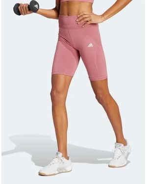 adidas Seamless Training Short Leggings - Red