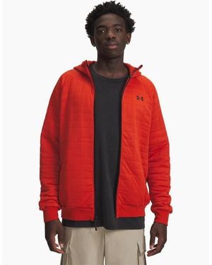 Under Armour Unstoppable Fleece Full Zip Top - Red
